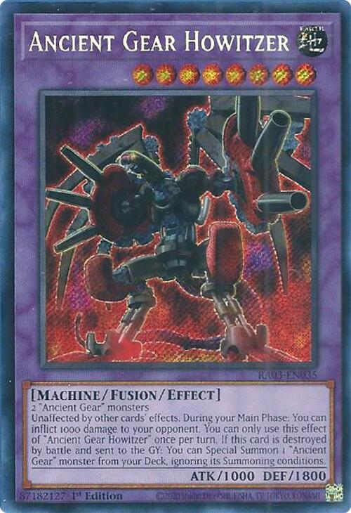 Ancient Gear Howitzer (Secret Rare) [RA03-EN035] Secret Rare | Galaxy Games LLC