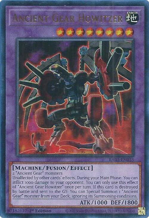 Ancient Gear Howitzer (UR) [RA03-EN035] Ultra Rare | Galaxy Games LLC