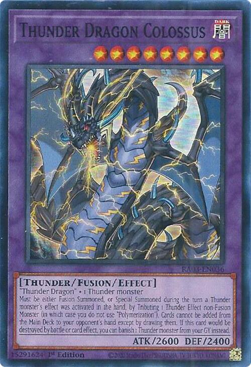 Thunder Dragon Colossus [RA03-EN036] Super Rare | Galaxy Games LLC