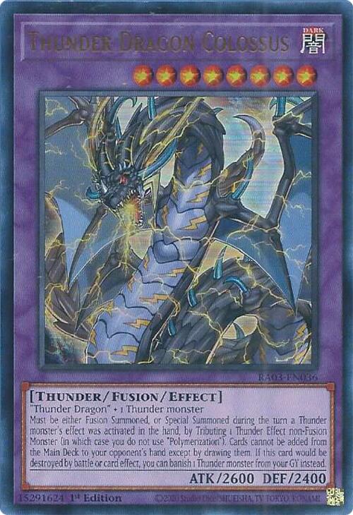 Thunder Dragon Colossus (UR) [RA03-EN036] Ultra Rare | Galaxy Games LLC