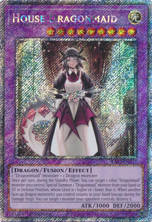 House Dragonmaid (Platinum Secret Rare) [RA03-EN037] Platinum Secret Rare | Galaxy Games LLC