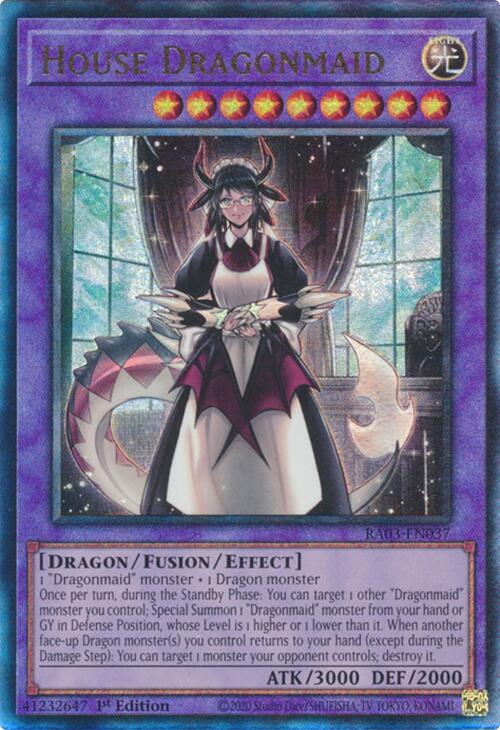 House Dragonmaid (UTR) [RA03-EN037] Prismatic Ultimate Rare | Galaxy Games LLC