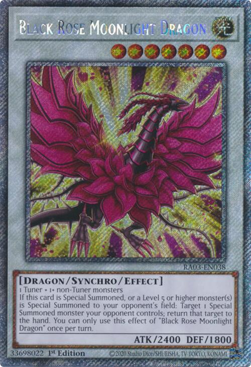 Black Rose Moonlight Dragon (Platinum Secret Rare) [RA03-EN038] Platinum Secret Rare | Galaxy Games LLC