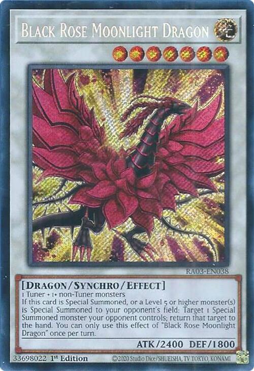 Black Rose Moonlight Dragon (Secret Rare) [RA03-EN038] Secret Rare | Galaxy Games LLC