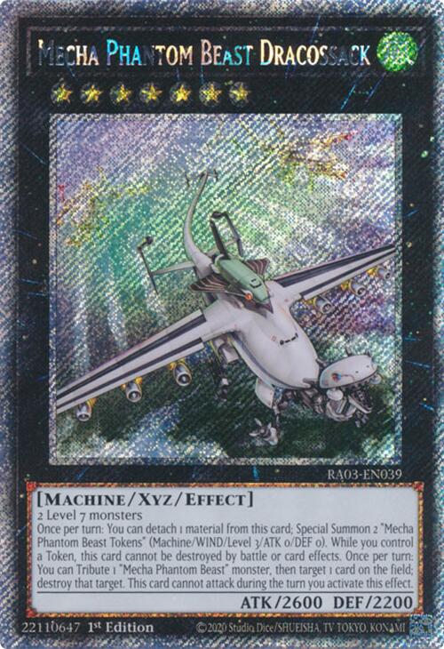 Mecha Phantom Beast Dracossack (Platinum Secret Rare) [RA03-EN039] Platinum Secret Rare | Galaxy Games LLC