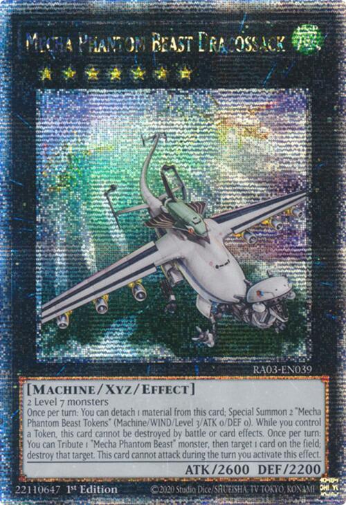 Mecha Phantom Beast Dracossack (Quarter Century Secret Rare) [RA03-EN039] Quarter Century Secret Rare | Galaxy Games LLC