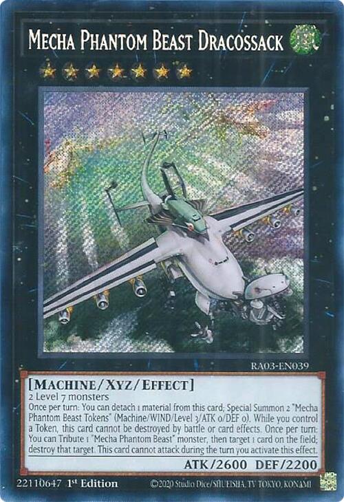 Mecha Phantom Beast Dracossack (Secret Rare) [RA03-EN039] Secret Rare | Galaxy Games LLC