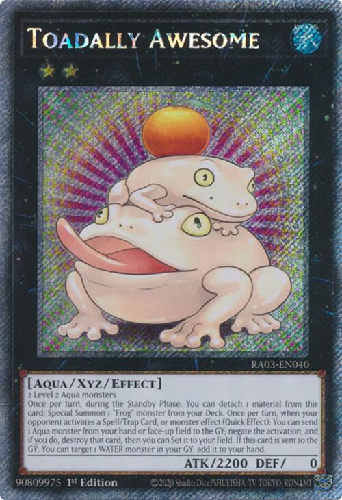 Toadally Awesome (Platinum Secret Rare) [RA03-EN040] Platinum Secret Rare | Galaxy Games LLC