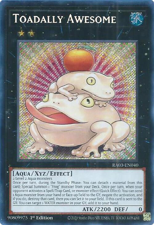 Toadally Awesome (Secret Rare) [RA03-EN040] Secret Rare | Galaxy Games LLC