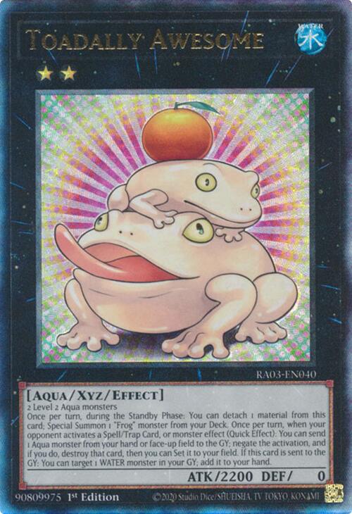 Toadally Awesome (UTR) [RA03-EN040] Prismatic Ultimate Rare | Galaxy Games LLC