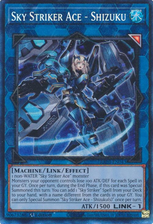 Sky Striker Ace - Shizuku (CR) [RA03-EN043] Prismatic Collector's Rare | Galaxy Games LLC