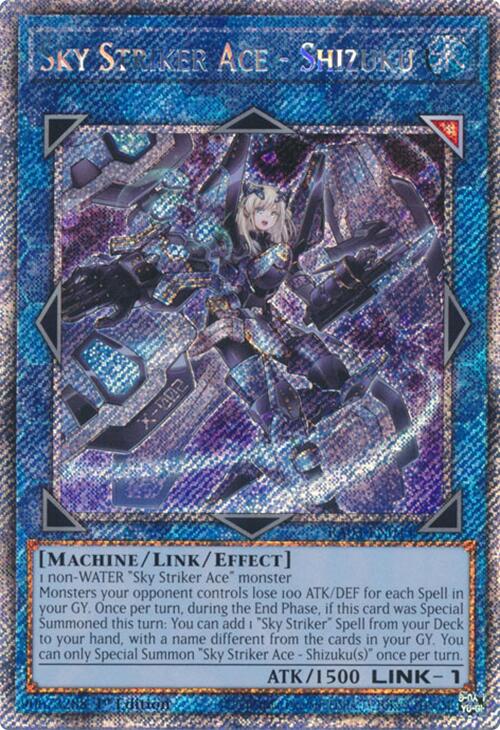 Sky Striker Ace - Shizuku (Platinum Secret Rare) [RA03-EN043] Platinum Secret Rare | Galaxy Games LLC