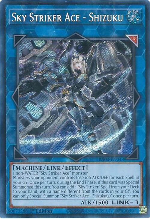 Sky Striker Ace - Shizuku (Secret Rare) [RA03-EN043] Secret Rare | Galaxy Games LLC