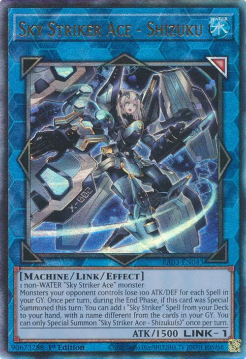 Sky Striker Ace - Shizuku (UTR) [RA03-EN043] Prismatic Ultimate Rare | Galaxy Games LLC