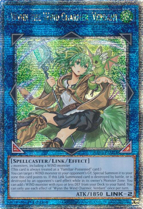 Wynn the Wind Charmer, Verdant (Quarter Century Secret Rare) [RA03-EN045] Quarter Century Secret Rare | Galaxy Games LLC