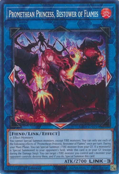 Promethean Princess, Bestower of Flames (CR) [RA03-EN050] Prismatic Collector's Rare | Galaxy Games LLC