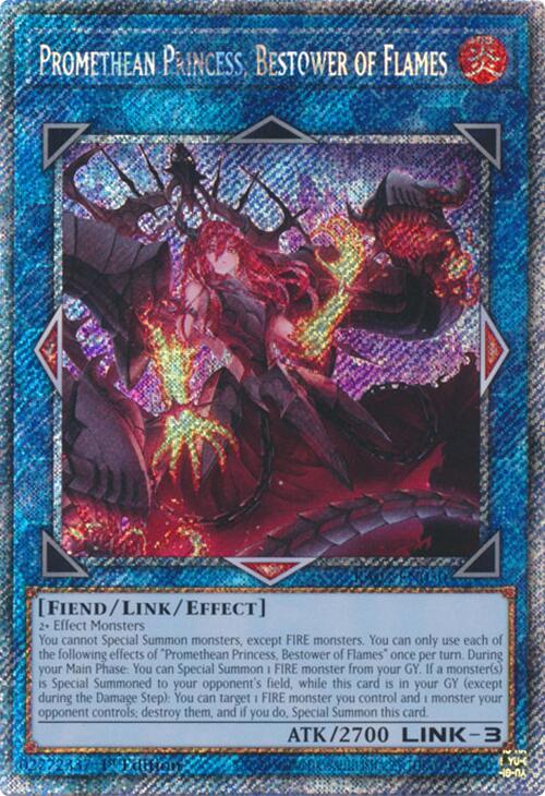 Promethean Princess, Bestower of Flames (Platinum Secret Rare) [RA03-EN050] Platinum Secret Rare | Galaxy Games LLC