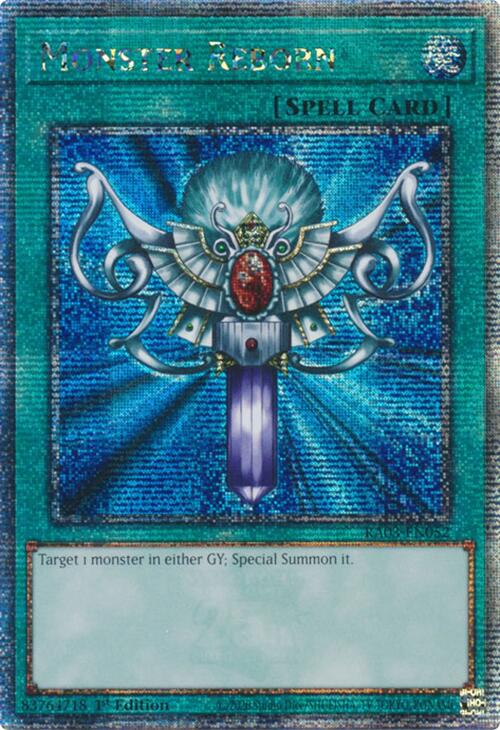 Monster Reborn (Quarter Century Secret Rare) [RA03-EN052] Quarter Century Secret Rare | Galaxy Games LLC