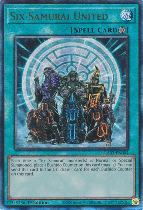 Six Samurai United (UTR) [RA03-EN054] Prismatic Ultimate Rare | Galaxy Games LLC