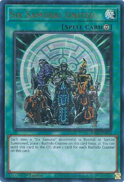 Six Samurai United (UR) [RA03-EN054] Ultra Rare | Galaxy Games LLC