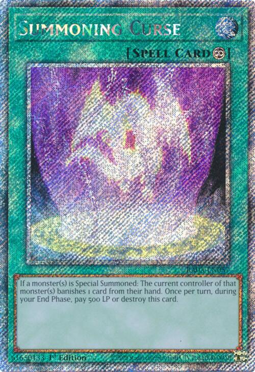 Summoning Curse (Platinum Secret Rare) [RA03-EN057] Platinum Secret Rare | Galaxy Games LLC