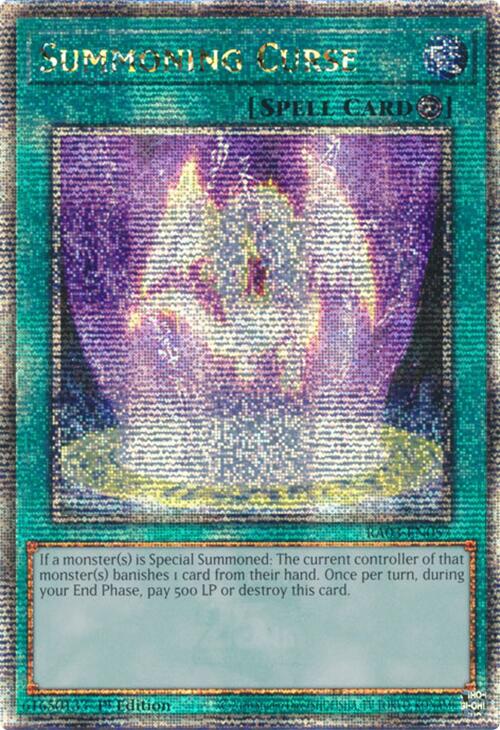 Summoning Curse (Quarter Century Secret Rare) [RA03-EN057] Quarter Century Secret Rare | Galaxy Games LLC