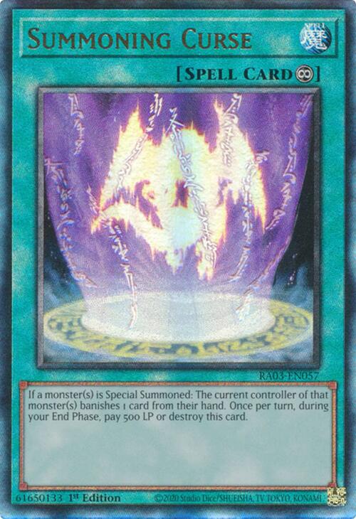 Summoning Curse (UTR) [RA03-EN057] Prismatic Ultimate Rare | Galaxy Games LLC