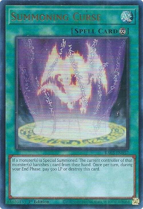 Summoning Curse (UR) [RA03-EN057] Ultra Rare | Galaxy Games LLC