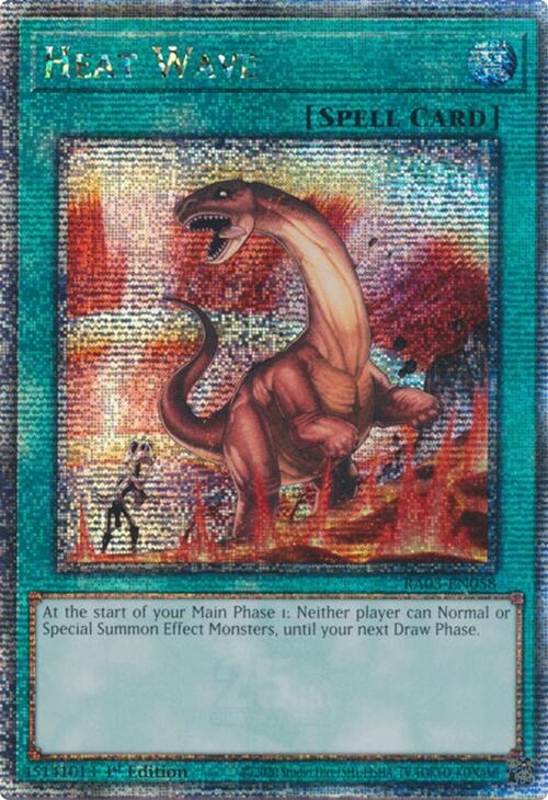 Heat Wave (Quarter Century Secret Rare) [RA03-EN058] Quarter Century Secret Rare | Galaxy Games LLC