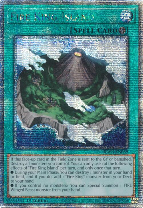 Fire King Island (Quarter Century Secret Rare) [RA03-EN059] Quarter Century Secret Rare | Galaxy Games LLC