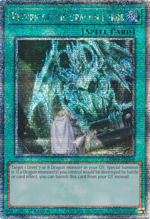 Return of the Dragon Lords (Quarter Century Secret Rare) [RA03-EN060] Quarter Century Secret Rare | Galaxy Games LLC