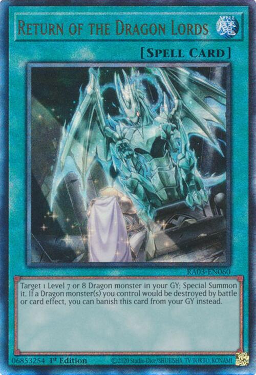 Return of the Dragon Lords (UTR) [RA03-EN060] Prismatic Ultimate Rare | Galaxy Games LLC