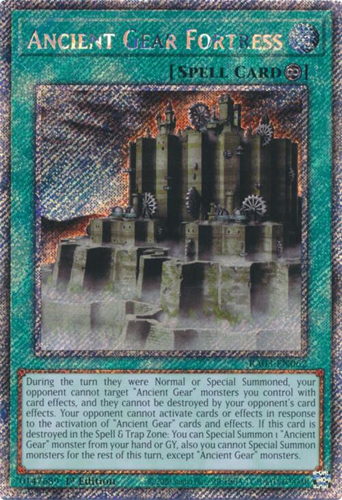 Ancient Gear Fortress (Platinum Secret Rare) [RA03-EN062] Platinum Secret Rare | Galaxy Games LLC