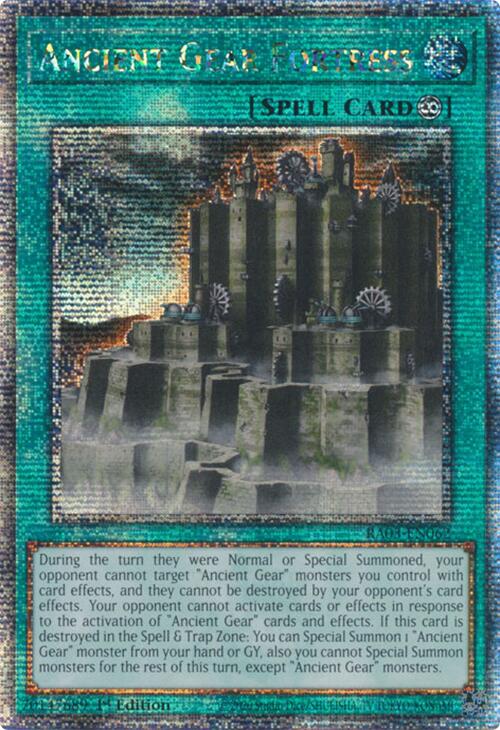 Ancient Gear Fortress (Quarter Century Secret Rare) [RA03-EN062] Quarter Century Secret Rare | Galaxy Games LLC