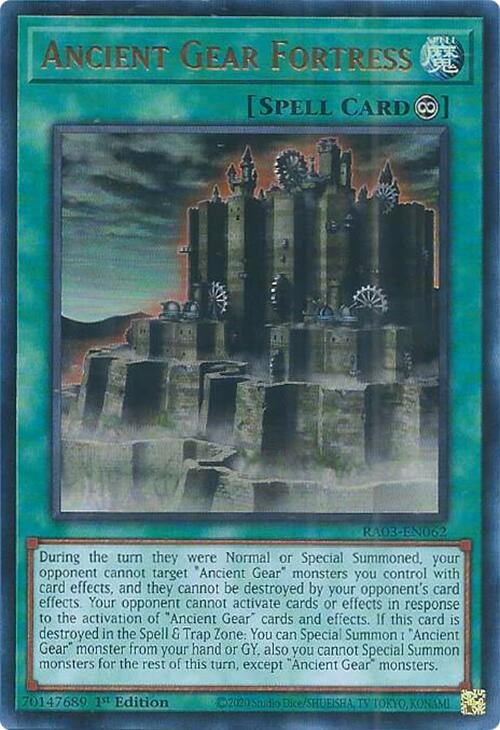 Ancient Gear Fortress (UR) [RA03-EN062] Ultra Rare | Galaxy Games LLC