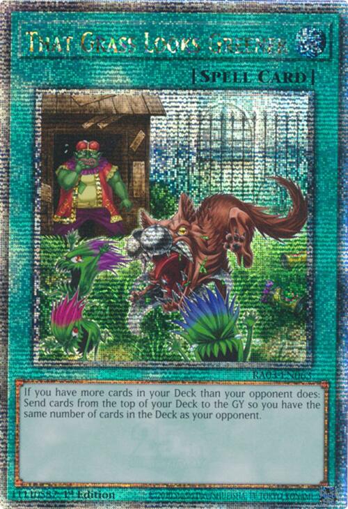 That Grass Looks Greener (Quarter Century Secret Rare) [RA03-EN063] Quarter Century Secret Rare | Galaxy Games LLC