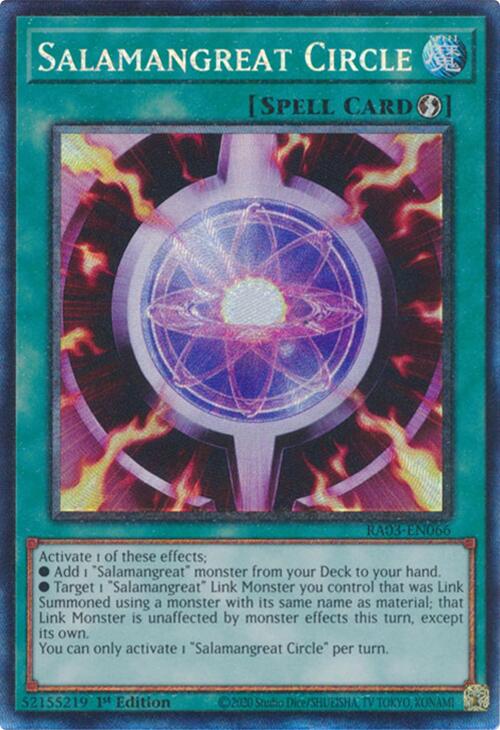 Salamangreat Circle (CR) [RA03-EN066] Prismatic Collector's Rare | Galaxy Games LLC