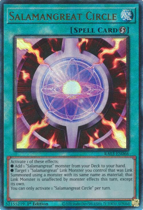 Salamangreat Circle (UTR) [RA03-EN066] Prismatic Ultimate Rare | Galaxy Games LLC