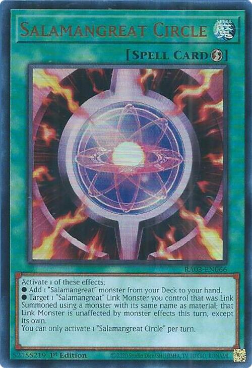 Salamangreat Circle (UR) [RA03-EN066] Ultra Rare | Galaxy Games LLC