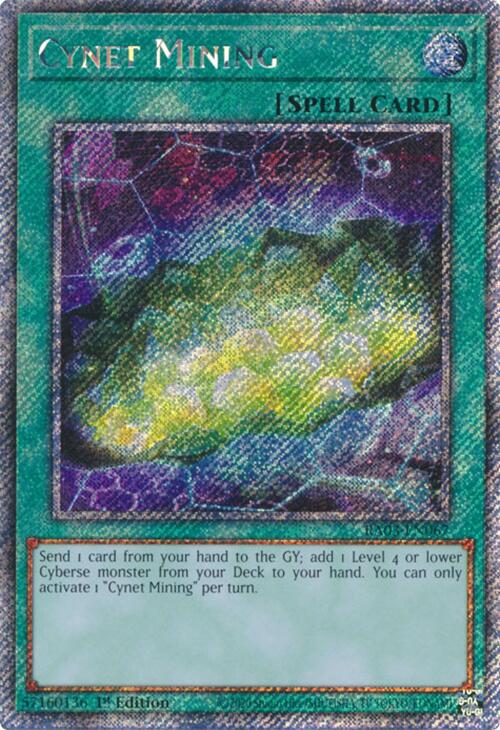 Cynet Mining (Platinum Secret Rare) [RA03-EN067] Platinum Secret Rare | Galaxy Games LLC