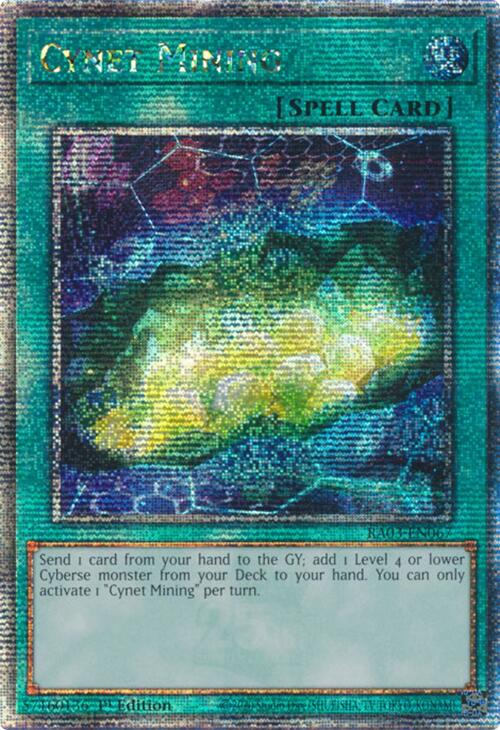 Cynet Mining (Quarter Century Secret Rare) [RA03-EN067] Quarter Century Secret Rare | Galaxy Games LLC