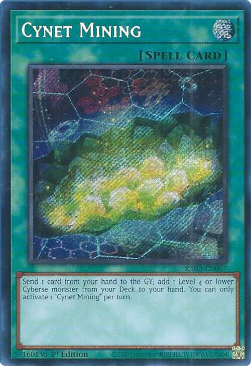 Cynet Mining (Secret Rare) [RA03-EN067] Secret Rare | Galaxy Games LLC