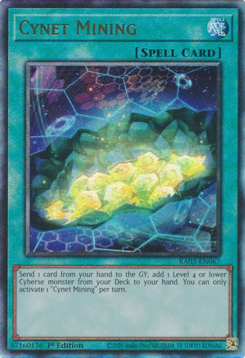 Cynet Mining (UTR) [RA03-EN067] Prismatic Ultimate Rare | Galaxy Games LLC