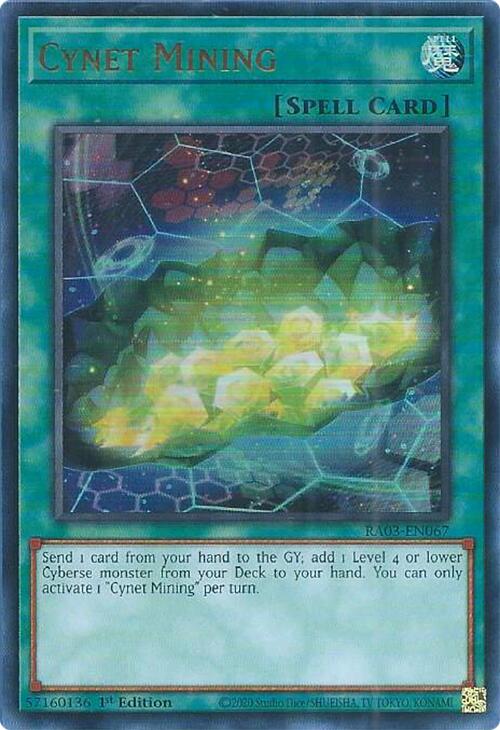 Cynet Mining (UR) [RA03-EN067] Ultra Rare | Galaxy Games LLC