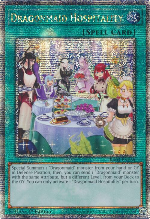 Dragonmaid Hospitality (Alternate Art) (Quarter Century Secret Rare) [RA03-EN068] Quarter Century Secret Rare | Galaxy Games LLC