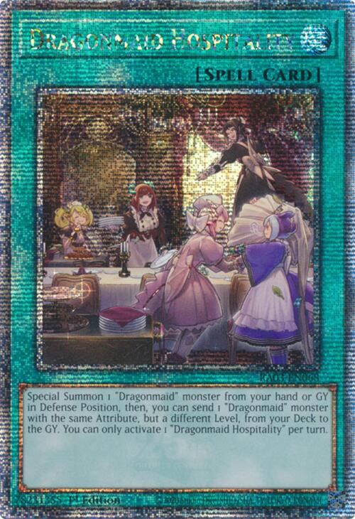 Dragonmaid Hospitality (Quarter Century Secret Rare) [RA03-EN068] Quarter Century Secret Rare | Galaxy Games LLC