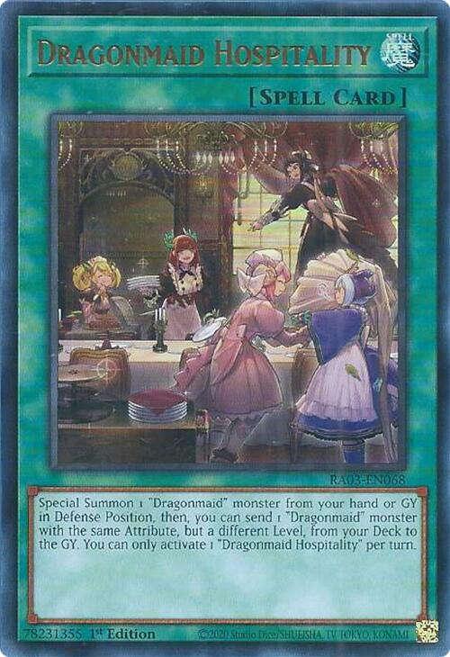 Dragonmaid Hospitality (UR) [RA03-EN068] Ultra Rare | Galaxy Games LLC