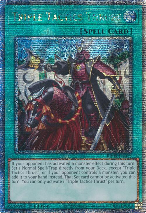 Triple Tactics Thrust (Quarter Century Secret Rare) [RA03-EN072] Quarter Century Secret Rare | Galaxy Games LLC