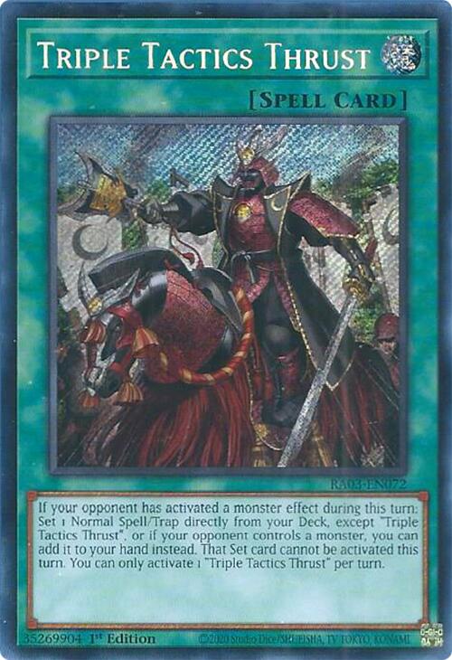 Triple Tactics Thrust (Secret Rare) [RA03-EN072] Secret Rare | Galaxy Games LLC