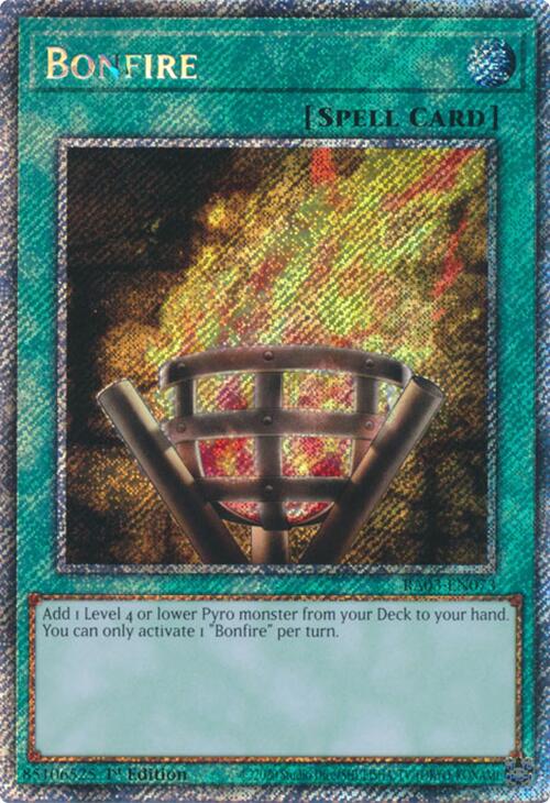 Bonfire (Platinum Secret Rare) [RA03-EN073] Platinum Secret Rare | Galaxy Games LLC